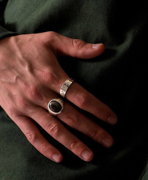 Tommy Signet Ring (Silver 925/Labradorite)