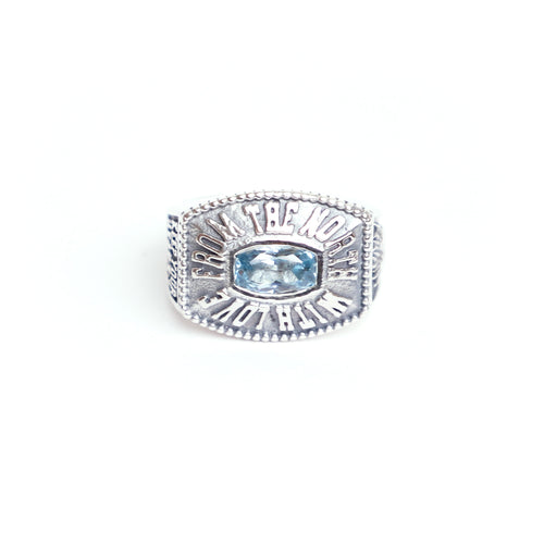 Northern Class Ring (Silver 925/Aquamarine Topaz)