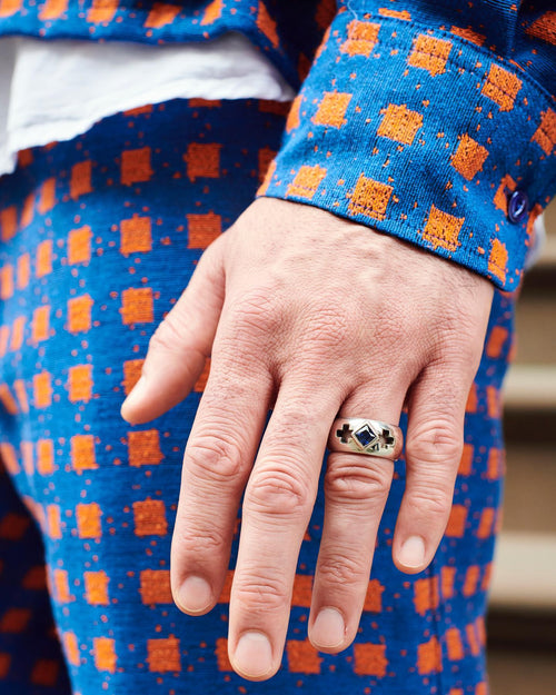 Wednesday Ring (Silver/Sapphire)