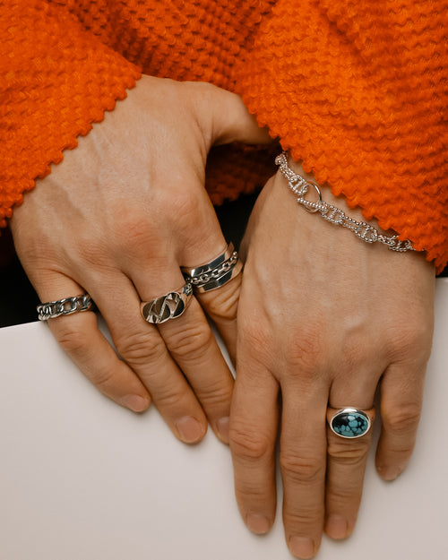 Double Link Ring (Silver 925)