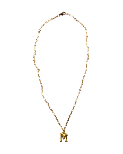 MAPLE Bone Chain 14K Gold front view