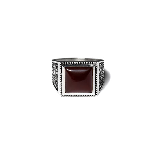 Buick Ring (Silver/Red Garnet)