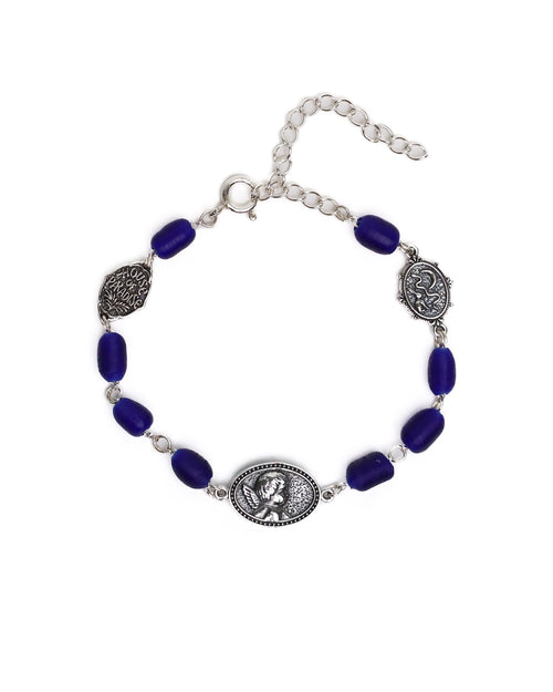 Camino Bracelet (Silver 925/Navy Glass)