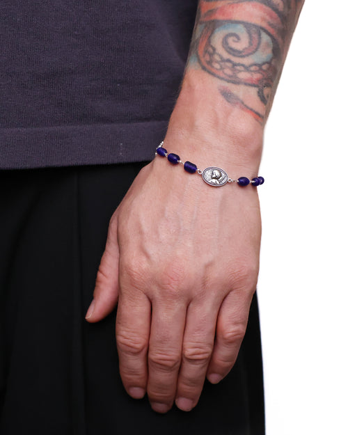 Camino Bracelet (Silver 925/Navy Glass)