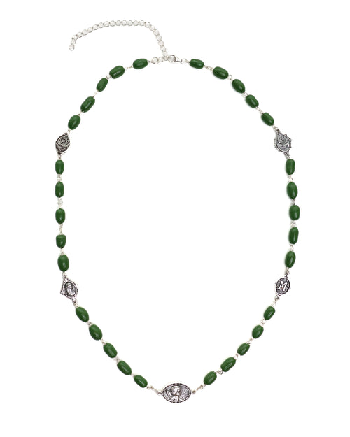 Camino Chain (Silver 925/Green Glass)