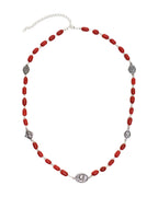 Camino Chain (Silver 925/Red Glass)
