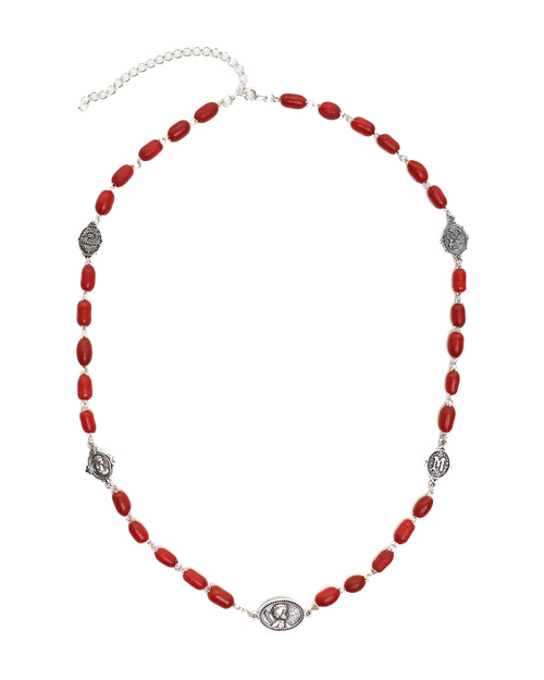 Camino Chain (Silver 925/Red Glass)