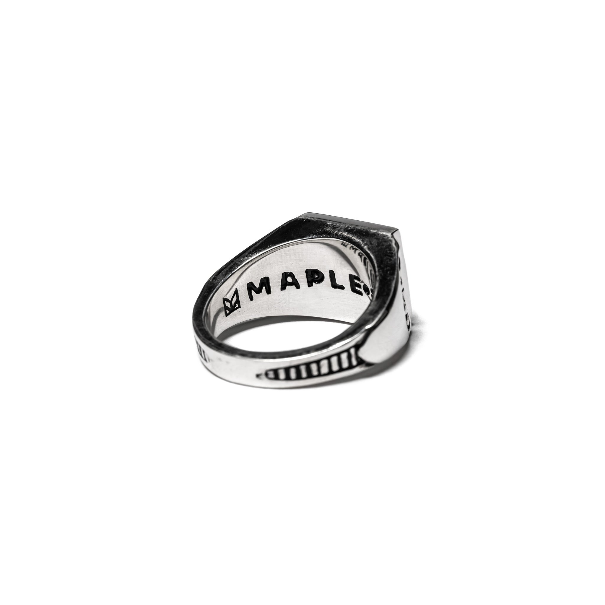 Collegiate Ring (Silver/Mother of Pearl) – MAPLE
