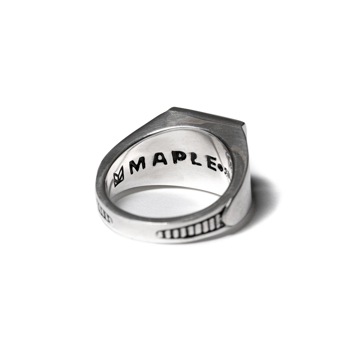 Collegiate Ring (Silver/Red Garnet) – MAPLE