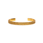 MAPLE Cookie Bangle Bracelet 14K Gold front view