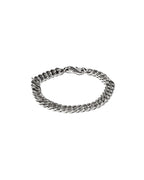 MAPLE Cuban Link Bracelet Silver 925 front view