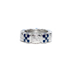 Davie Ring (Silver 925/Navy Resin)