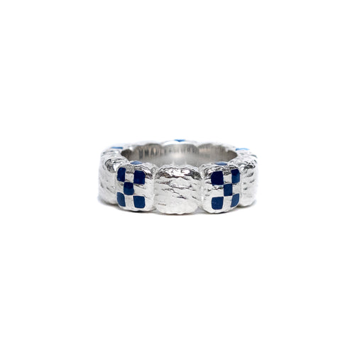 Davie Ring (Silver 925/Navy Resin)