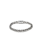 MAPLE Double Link Bracelet Silver 925 front view