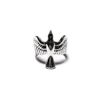 MAPLE Eagle Ring Silver 925 front view