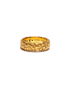 MAPLE Floral Band Ring 14K Gold front view