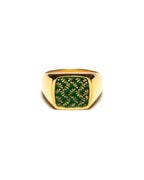 Floral Signet (14K/Enamel)