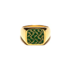 Floral Signet (14K/Enamel)