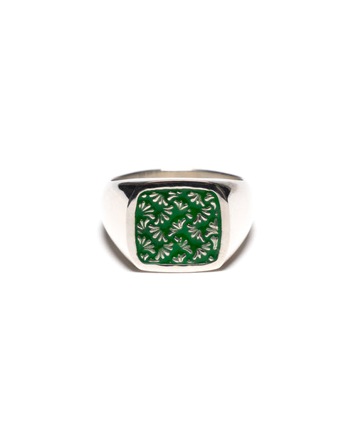 Floral Signet (Silver/Enamel)