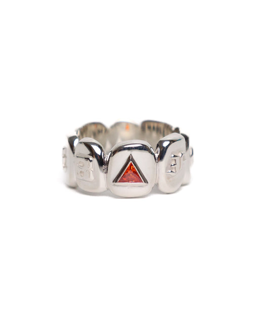 Grill Ring (Silver 925/Orange Zircon)