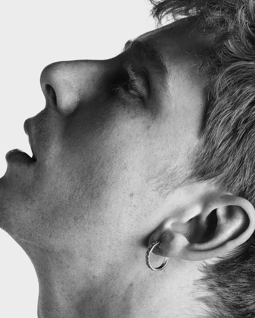 Hoop Star Earrings (14K Gold)