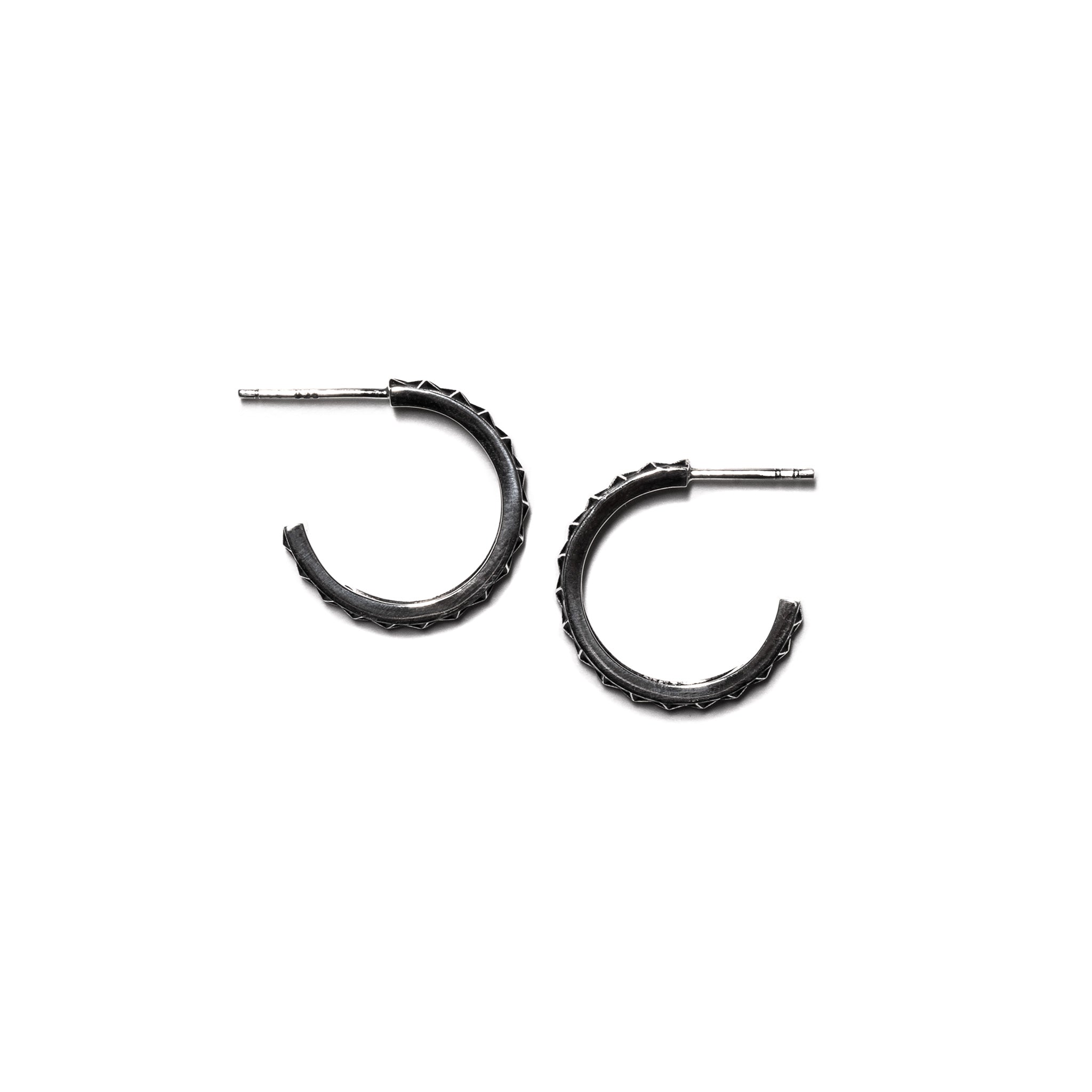 Gunmetal hoop sales earrings paparazzi