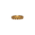 MAPLE Laugh Now Cry Later Ring 14K Gold front view