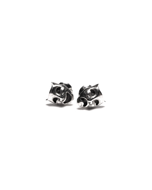 MAPLE Laugh Now Cry Later Stud Earrings Silver 925 front view