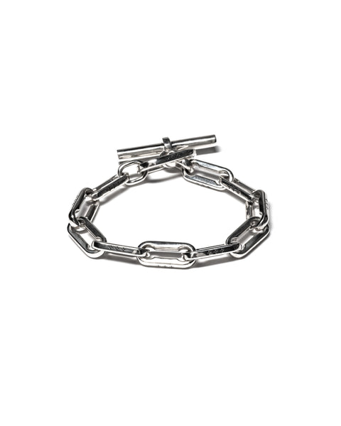 I'M OK for RHC Silver Cable Bracelet（L） Essentials | 10 mm Silver-Tone Cable Chain Bracelet | In