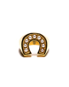 MAPLE Lucky Ring 14K Gold/Mother of Pearl front view