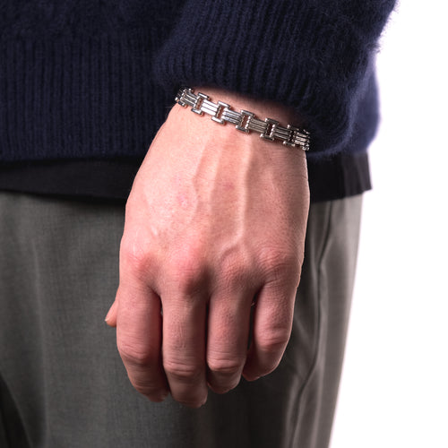MAPLE Lui Link Bracelet Silver 925 on wrist