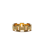 MAPLE Lui Link Ring 14K Gold front view