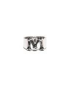 MAPLE M Bone Ring Silver 925 front view