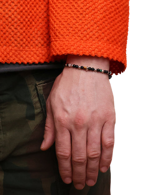 MAPLE Madina Beaded Bracelet (Silver 925/Black)