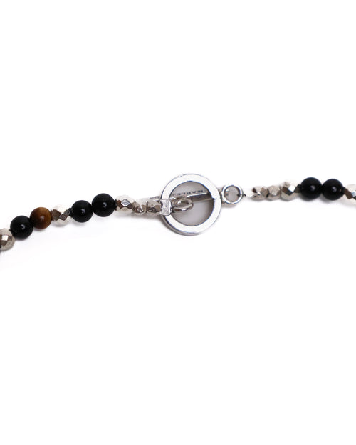 MAPLE Madina Beaded Necklace (Silver 925/Black)