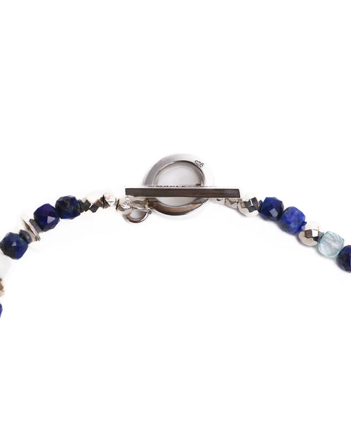 MAPLE Madina Beaded Necklace (Silver 925/Navy)
