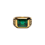 Midnight Ring Slim (14K/Emerald)