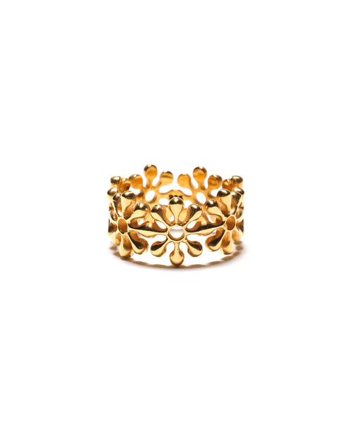 MAPLE Orbit Ring 14K Gold front view