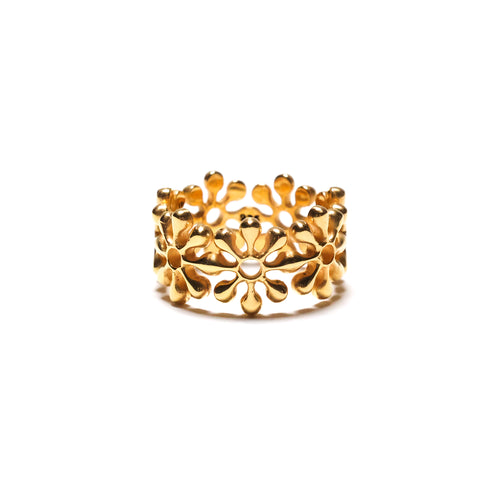 MAPLE Orbit Ring 14K Gold front view