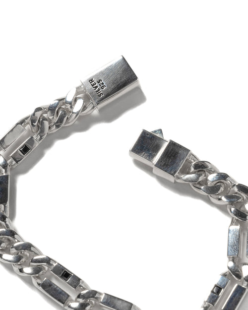 MAPLE Paradiso Bracelet Silver 925 Black Sapphire Gemstones clasp and bracelet closeup