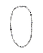 MAPLE Paradiso Chain Necklace Silver 925 Blue Sapphire Gemstones front view