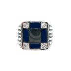 Prelude Signet (Silver/Navy/Topaz)