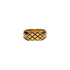 Quilted Signet Slim (14K)