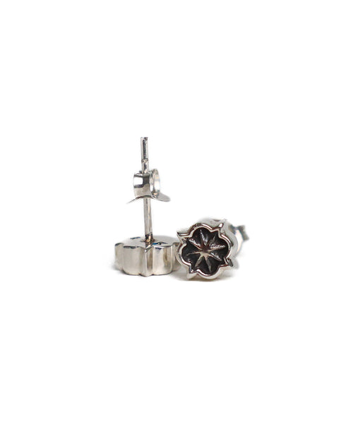 Rose Star Stud Earrings (Silver 925)