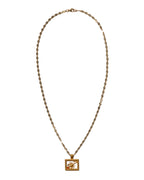 MAPLE Scorpio Chain 14K Gold Zircon Stone front view