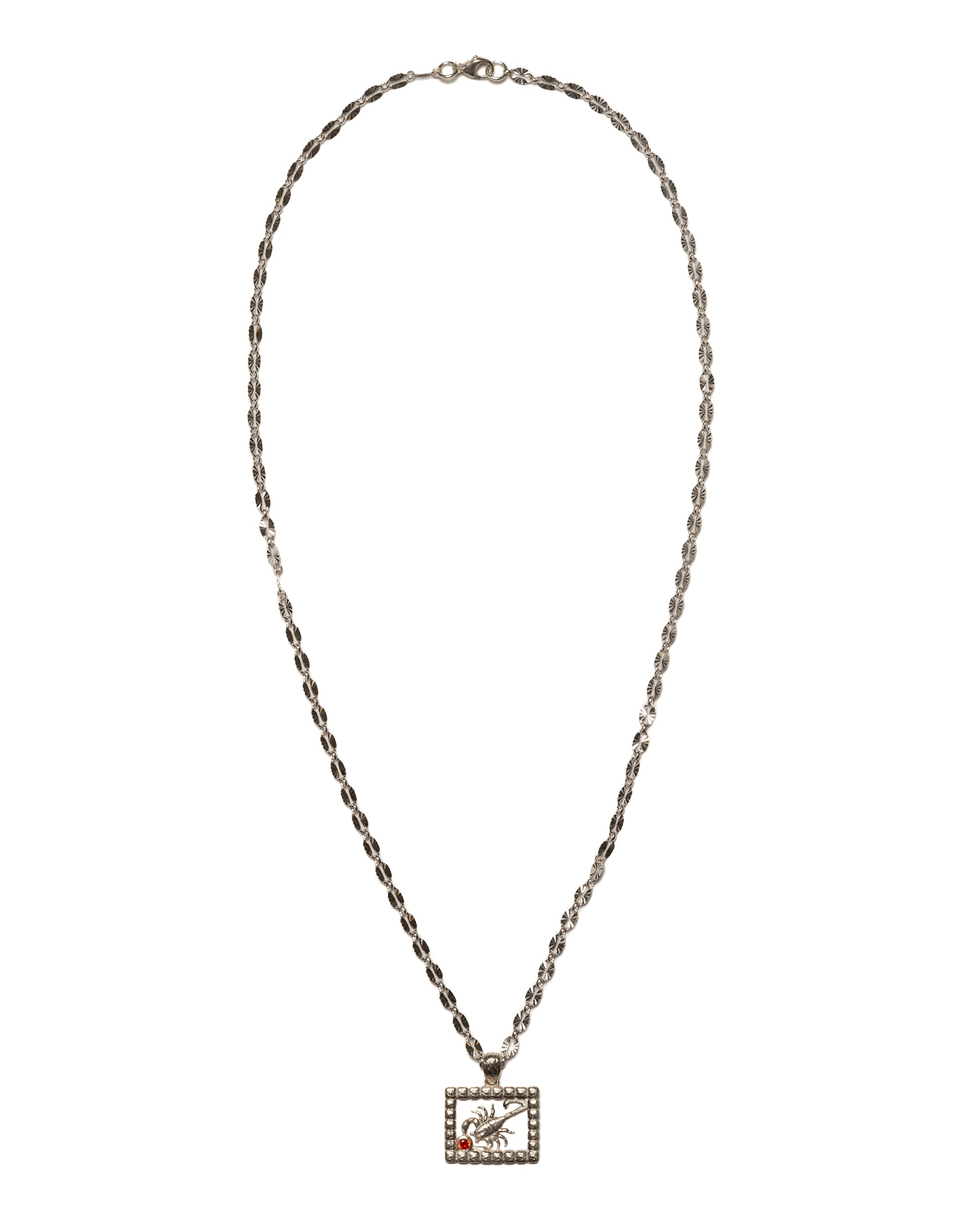 『Hollywood CHAIN BROWN×SILVER』 RLMOON Silver Cuban Link Chain Necklace for Men Stainless
