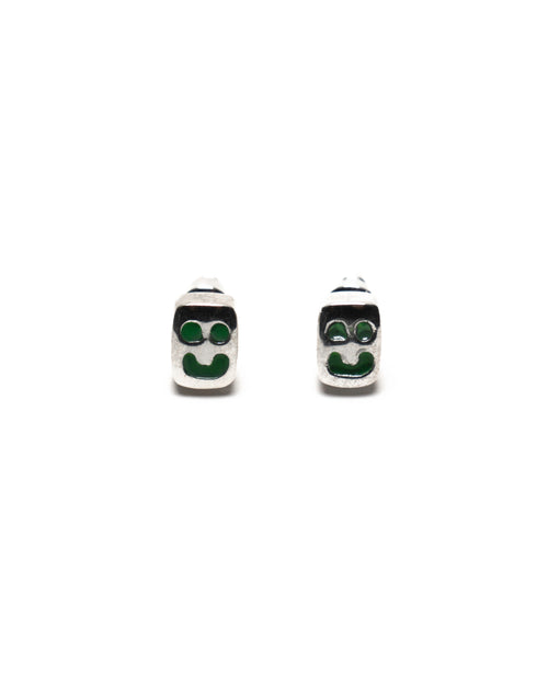 MAPLE Smiley Earring Silver 925 & enamel front