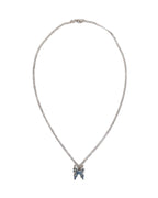 Necklace with a pendant on a white background
