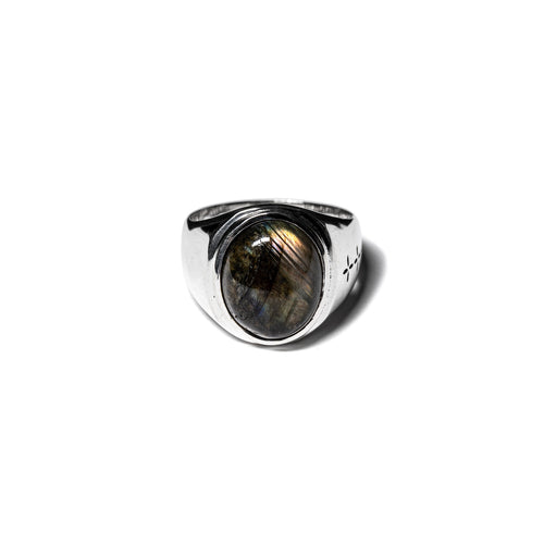Tommy Signet Ring (Silver/Labradorite)