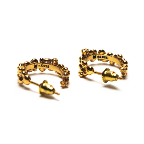 MAPLE Tropique Earrings 14K gold back inside hallmarking and MAPLE logo